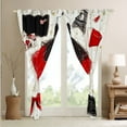 thumbnail image 3 of Fashion Dress 30%-50% Blackout Curtains Black Red Girly Dress Curtains Golden Polka Dots Bedroom Curtains Eiffel Tower Paris Modern Women Red High Heels Romantic Makeup Themed,84"Wx84"L, 3 of 5