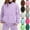 Light Purple, variant on Letdown Toddler Kids Tracksuit Boys Girls 2 Piece Sweatsuit Jogging Outfits Jogger Sweatpants and Hooded Sweatshirt Clothing Sets