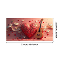 thumbnail image 1 of Red Roses Flower Vase Backdrop Photo Booth Background Romantic Hanging Hearts Wedding Photography Banner Valentines Celebrations Decor Event, 1 of 4