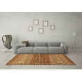 thumbnail image 3 of Ahgly Company Indoor Rectangle Abstract Brown Modern Area Rugs, 5' x 8', 3 of 4