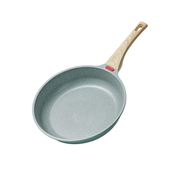 Cateissary Olla para freír, olla para cocinar huevos, mango largo, accesorios para el hogar de agarre práctico, sartenes antiadherentes, parrilla de larga Cocina y Comedor 24cm Cateissary HA067469-02
