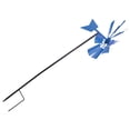 thumbnail image 4 of 1Pc Wind Spinner Decorative Windmill Iron Yard Plug-in Winnower Garden Ornament-Blue, 4 of 7