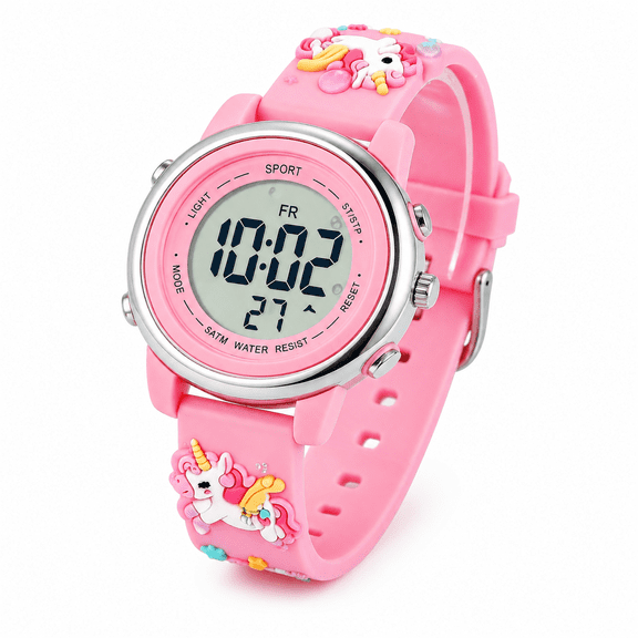 Kids Sports Watch with Waterproof & Shockproof, Glow-in-the-Dark LED Backlight, Alarm Clock, Durable Outdoor Electronic Watch for Boys Girls - Perfect Gift for Children