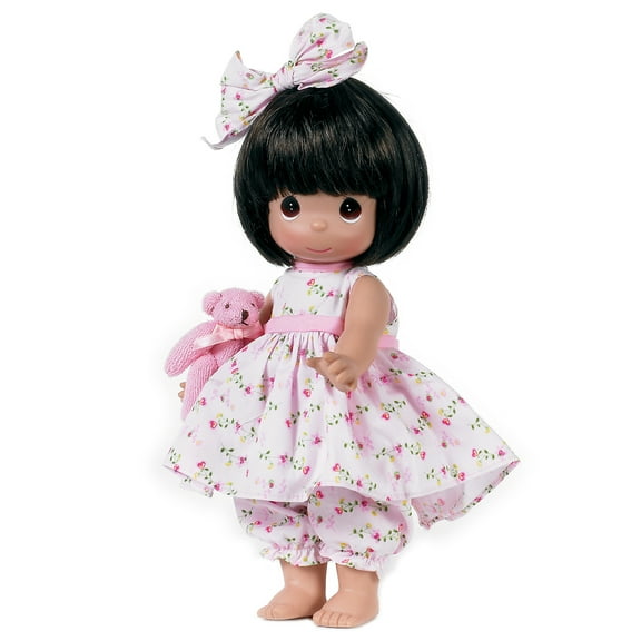 Precious Moments Dolls by the Doll Maker, Linda Rick, Bear-Foot Blessings Brunette, 12 inch Doll