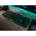 thumbnail image 4 of IOGEAR Kaliber Gaming HVER PRO X RGB Optical-Mechanical Keyboard w/Brown Optical Switches are Quieter and 25% Faster, RGB Lighting, Brushed Aircraft Aluminum Chassis, Water-resistant, (GKB730-BN), 4 of 7