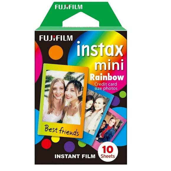 Fujifilm Instax Mini Rainbow Instant Film [Versión internacional] FUJIFILM Instax Mini Rainbow