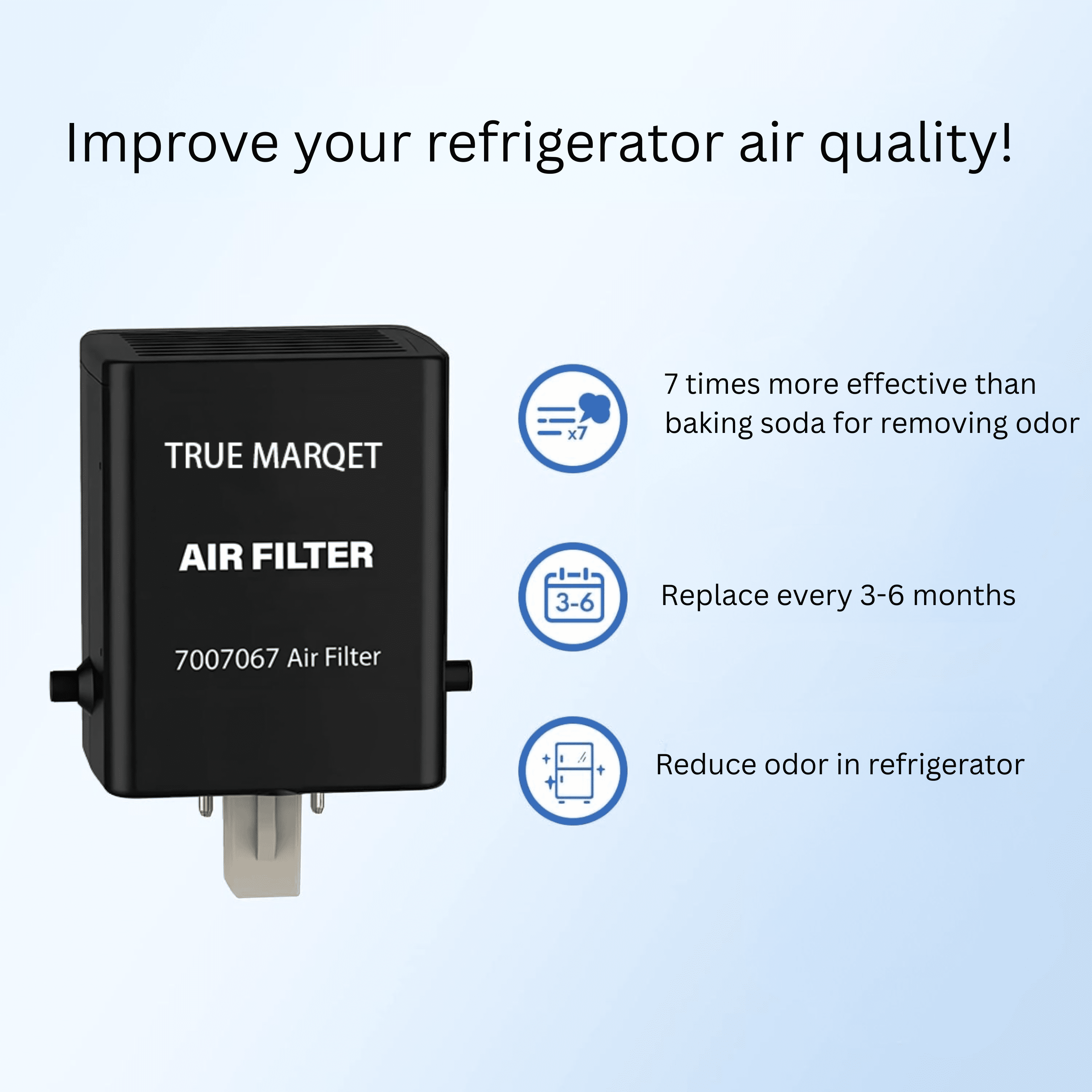 TRUE MARQET 4204490 Replacement For Subzero Refrigerator Water Filter and 7007067 Air Filter Cartridge Combo, Compatible With InSinkErator F-1000 F-2000 (1+1)
