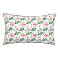 thumbnail image 1 of Fotbe Lotus Flower Funda de Almohada Decorativa Estilo Occidental, Lujo en Algodón, Fundas para Almohadas King, Cojín Estampado para Decoración del Hogar-14"x20", 1 of 6