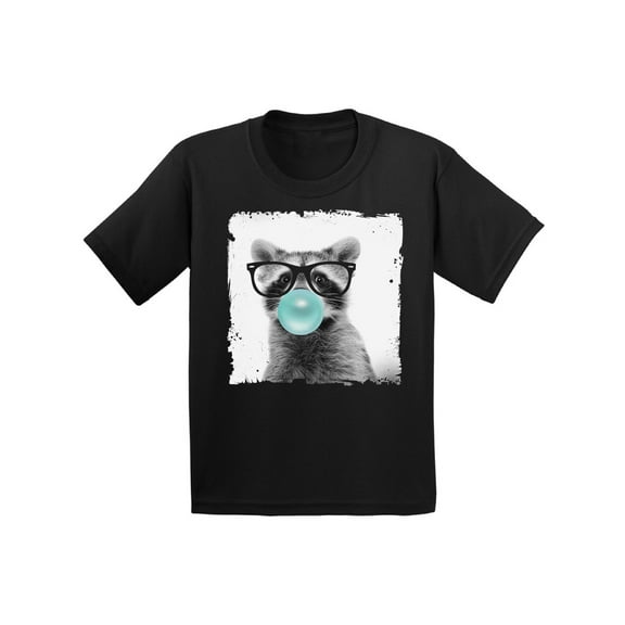Awkward Styles Nice Animal Collection Funny Raccoon with Gum Raccoon Clothing Raccoon Lovers Funny Gifts for Kids Childrens Outfit Raccoon Tshirt Raccoon Toddler Shirt Toddler T Shirt for Kids