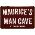 thumbnail image 1 of MAURICE'S Man Cave Red Grunge Sign Metal 8x12 Decor 108120003418, 1 of 1