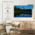 thumbnail image 4 of Elephant Stock Mount Hood Reflection Wall Art - Horizontal Canvas Wall Art - Living Room Wall Decor - Nature Canvas - Black And Blue Decor - 39" x 26", 4 of 4
