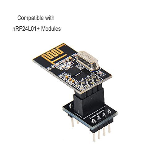 2.4GHZ Wireless Transceiver Module and ESP8266 ESP-01 WiFi Module Adapter ESP8266 ESP-01 Adapter Module for NRF24L01 MakerFocus 5pcs NRF24L01 