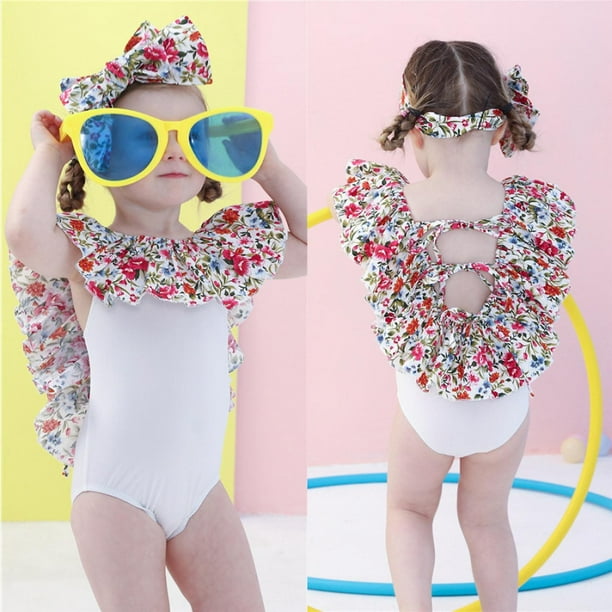 2-12 ans Maillot de bain 3 pièces à manches longues Protection UV