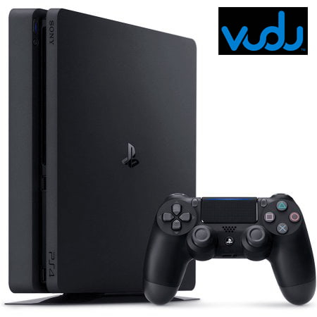 Sony PS4 1TB Slim + Vudu Bundle, Black