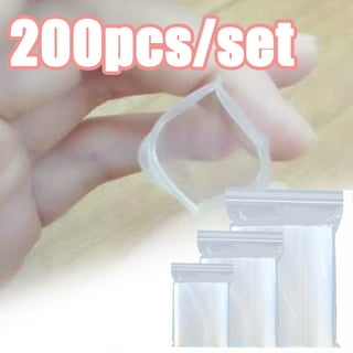Hot Mini 200pcs Plastic Bags Small Resealable Seal Zip Lock New