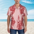 thumbnail image 2 of Fotbe Red Meat Camisa Hawaiana para Hombre Unisex – Camisa Casual de Verano con Botones de Manga Corta de Algodón y Lino,X-Large, 2 of 7