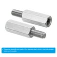 thumbnail image 4 of Uxcell M3x12mm+6mm Male-Female Hex Standoff Screws, Stainless Steel PCB Standoffs for Motherboards, 20 Pack, 4 of 4