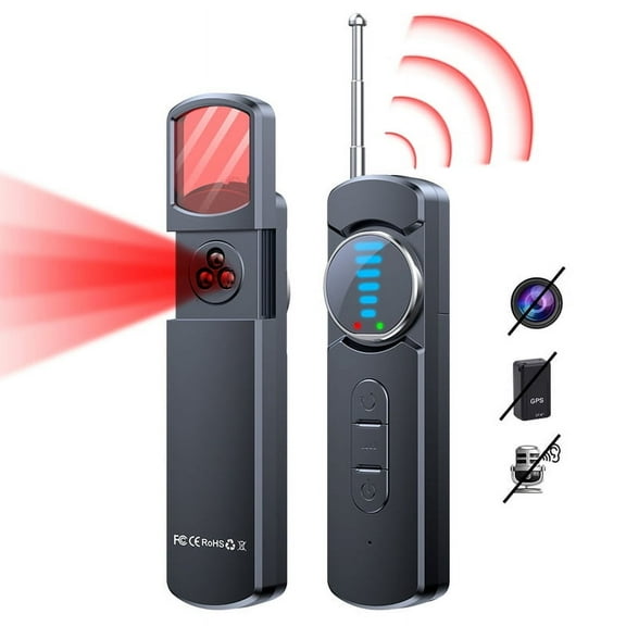 Hidden Camera Detectors, Bug Detector RF Detector GPS Tracker Detector Hidden Devices Detector Device to Detect Listening Devices for Office Hotels Bathroom, 5 Levels Sensitivity