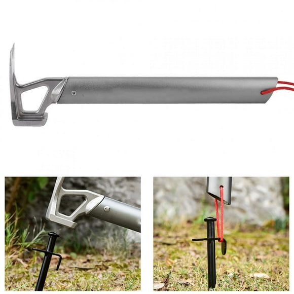 Vbest life Martillo de Camping de Acero Inoxidable para Exteriores, Clavijas de Tienda multifunción, removedor de Extractor de u?as Ecomeon no