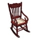 thumbnail image 1 of 1 minisilla de madera para casa, mueble en miniatura, reposabrazos, mecedora, accesorios para casa., 1 of 7