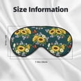 thumbnail image 5 of Fuzoiu Sunflowers Print Sleep Masks,Eye Masks with Adjustable Strap for Sleeping,Night Eye Shade for Women Men,Eye Cover for Full Night's Sleep, Travel and Nap, 5 of 7