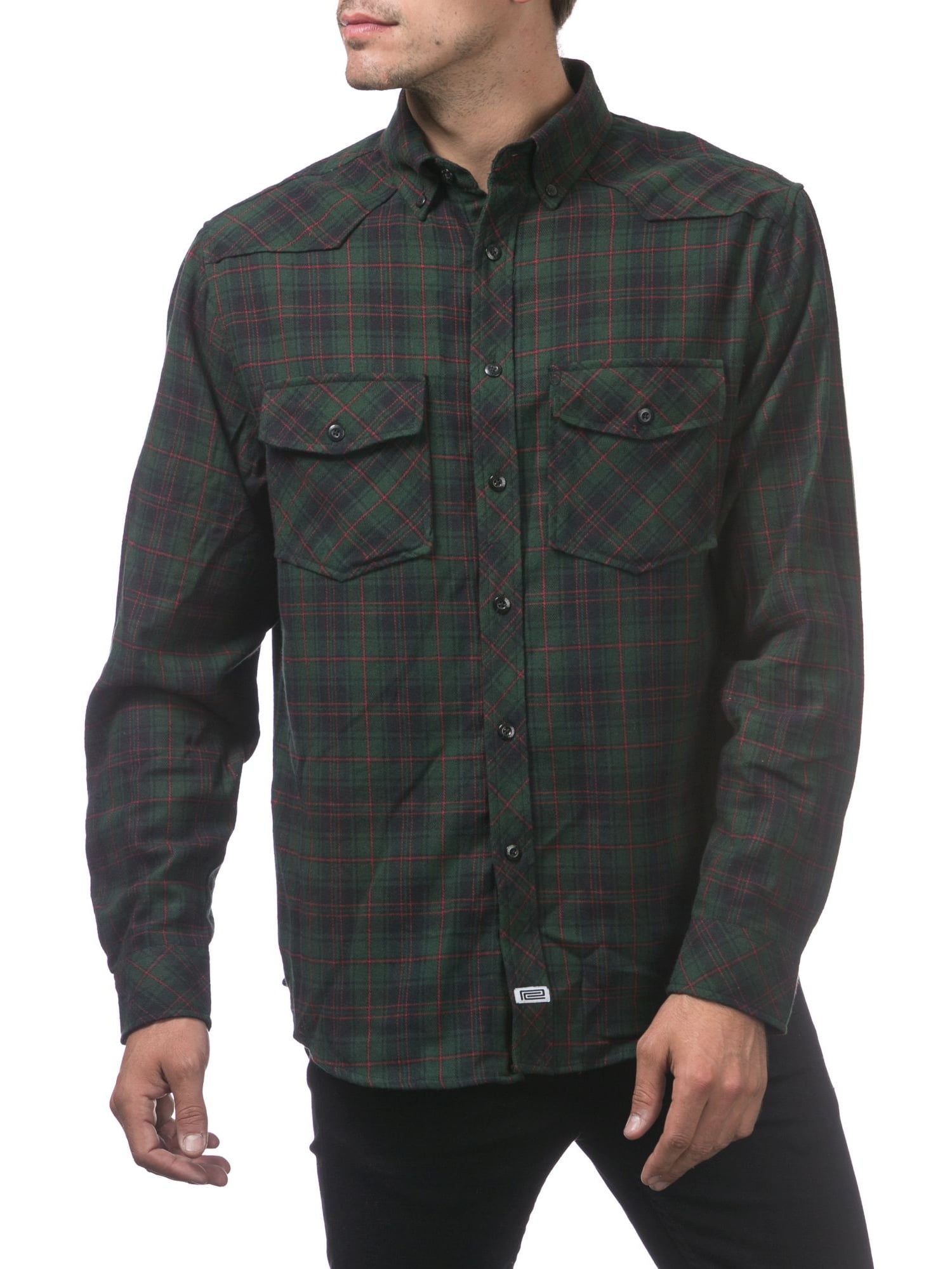 Men's Flannel Shirt, Medium, (Dark 