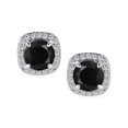 thumbnail image 2 of Bling Jewelry Womens Traditional 2CT Round CZ Solitaire Halo Clip-On Earrings GoldSilver Non-Pierced, 2 of 4