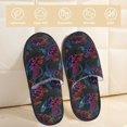 thumbnail image 2 of Fotbe Sea Turtle Pantuflas Peludas para Mujer con Estampado, Zapatillas de Peluche, Zapatos de Invierno para Casa, Uso Interior y Exterior-Large, 2 of 8