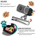 thumbnail image 2 of PetAmi Dog Treat Pouch, Large Pet Training Treat Pouch with Pocket, Dog Trainer Essentials Supply Holder with Poop Bag Dispenser, Training Bag for Kibbles Toys, 3 Ways to Wear (Stripe Black), 2 of 7