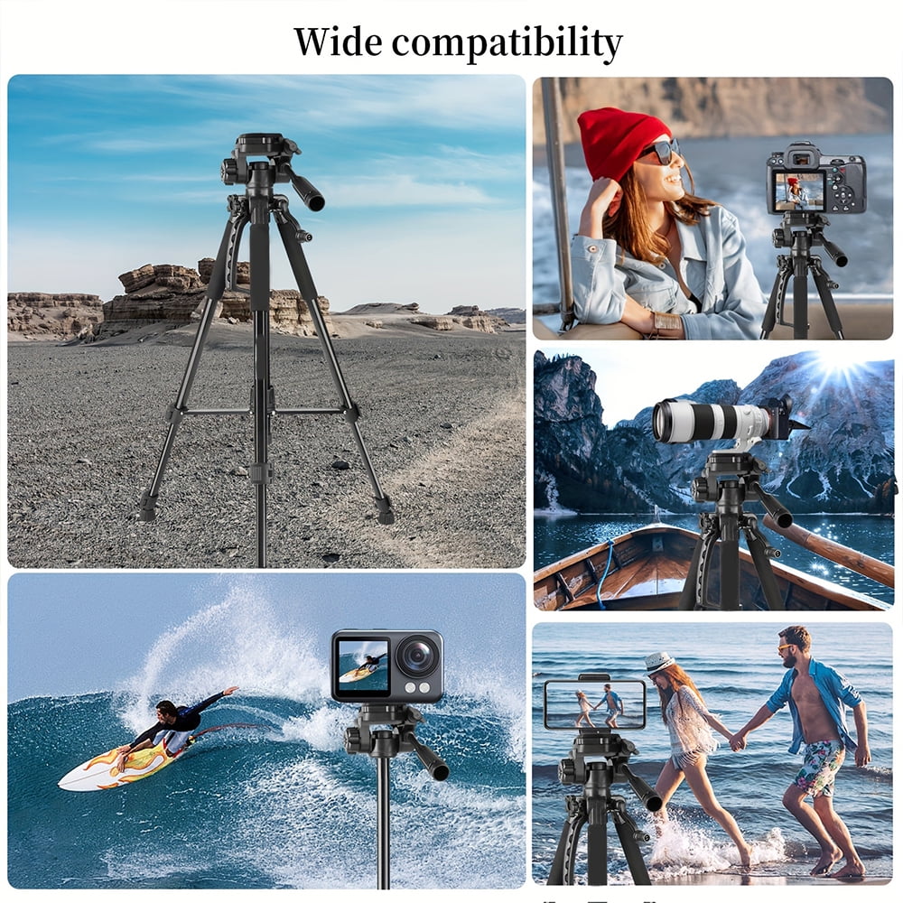 ZOMEI Camera Tripod, 360° Multi-Angle Shooting，Compatible with DSLR Cameras, Camcorders, Smartphones, Includes Carrying Bag