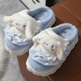thumbnail image 4 of Sanrio-Zapatillas de dibujos animados de Hello Kitty, My Melody Kuromi Cinnamoroll, zapatos suaves de algodón cálido para el hogar, regalos de vacaciones, Otoño e Invierno, 4 of 4