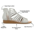 thumbnail image 7 of Journee Women's Delilah Tru Comfort Gladiator Wedge Sandals, Wide Width Available, 7 of 7