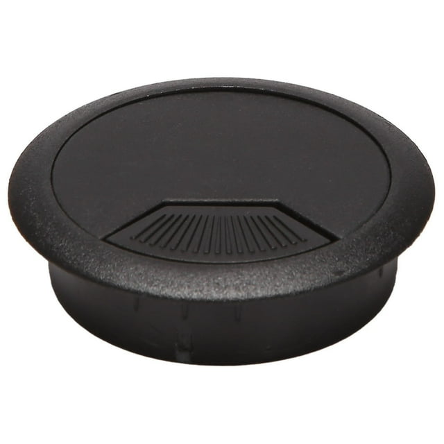 2 uds., 50mm de diámetro, Cable de escritorio, ojales para cables, cubierta para agujeros, color negro