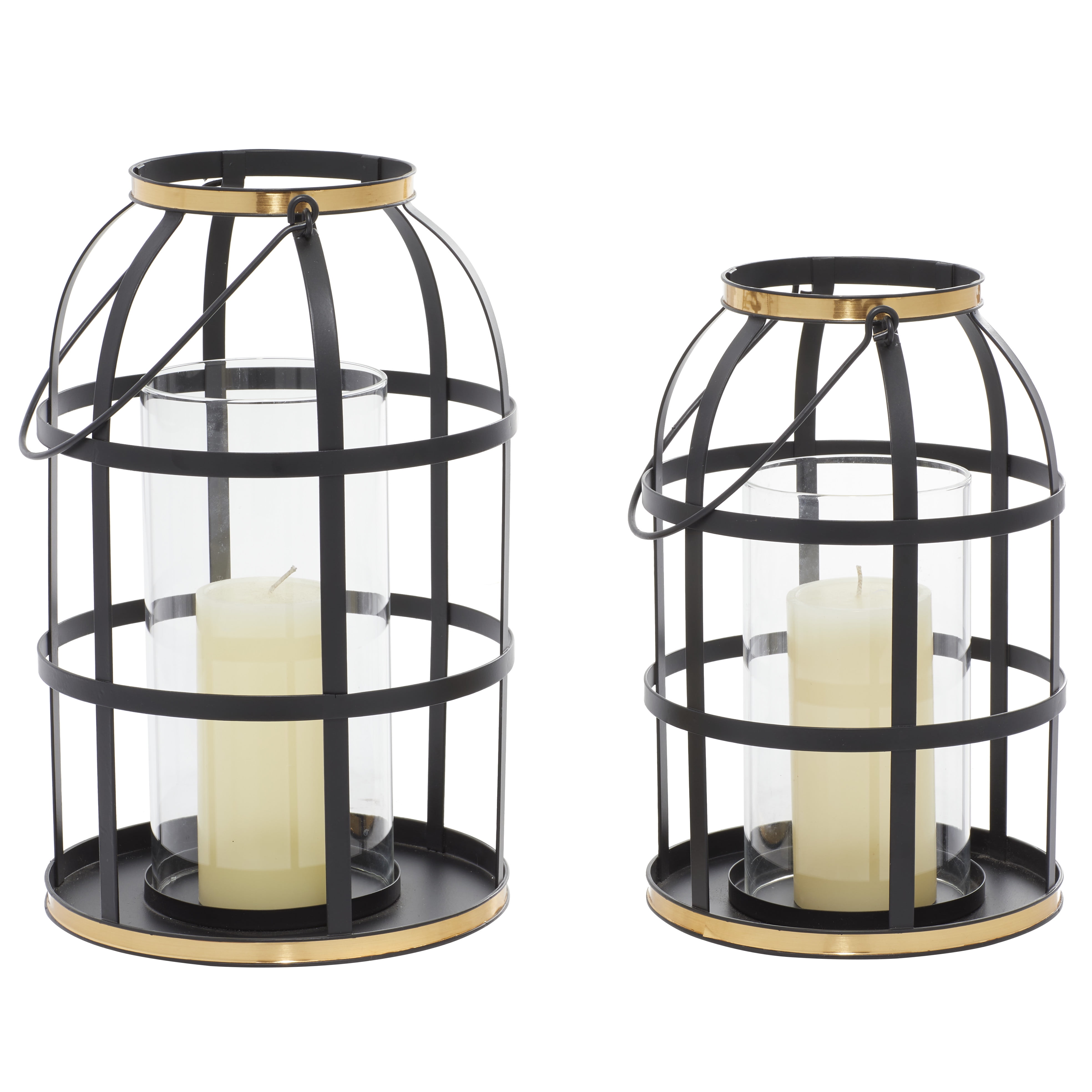 Gerson Metal Flameless Led Lantern With Timer Feature Walmart Com Walmart Com