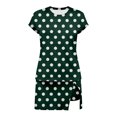thumbnail image 6 of LEKWK Two Piece Skorts Outfits for Women Short Sleeve Top and Golf Skirt Modest Matching Athletic Sets for Tennis Running Workout Preppy Sporty Activewear, 6 of 6