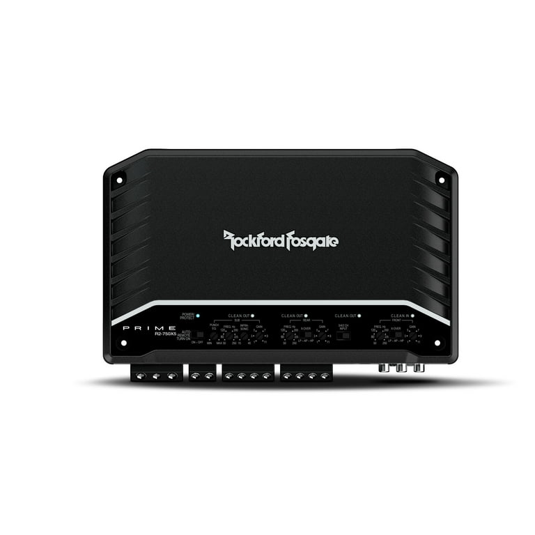 Rockford Fosgate R2-750X5 Prime 5-Channel Amplifier with a RFK4