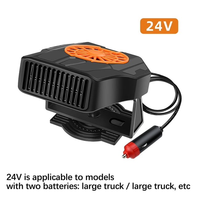 12V Car Heater Defroster with 180° Rotatable Nozzle, Fast Windshield Defogger and Defroster for Winter Driving, Portable 150W Auto Heater Fan for Truck SUV Van Dashboard Use