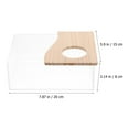 thumbnail image 1 of KALLORY 2Pcs Lightweight Transparent Acrylic Small Pet Bath Containers Sand Boxes, 1 of 8