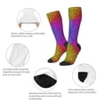 thumbnail image 6 of Fotbe Colorful Glitter print Women's Men's Novelty Crew Socks Cotton Socks Knee High Socks for Walking,Running,Nurses,Pregnancy, 6 of 9