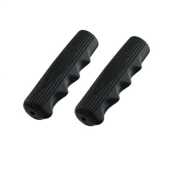 Kraton Rubber 212 Solid Color Bike Grips, Black