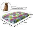 thumbnail image 2 of Exotic Pet Bed, Repeating Botanical Pattern with Tropic Plants Leaves, Chew Resistant Pad for Dogs and Cats Cushion with Removable Cover, 24" x 39", Multicolor, by Ambesonne, 2 of 4