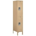 thumbnail image 3 of Salsbury Industries 62158TN-U 12 in. W x 66 in. H x 18 in. D Standard Metal Locker-Double Tier-1 Wide-Tan-Unassembled, 3 of 4