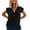 Black, variant on Beach Vacation Clothes for Women Crop Too Camisole Large Crop Top Neck Compression Top Cute Summer Shirts Blouses for Women Foam Thick Strap Open Toe Concealment Soild V Neck Button Tank Orange L