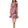 thumbnail image 1 of Vestido acampanado estampado maison Jules Rosa Pequeño, 1 of 1