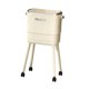 thumbnail image 5 of Cubo de basura con ruedas de doble capa resistente con A, ideal para la oficina, la cocina, Blanco, 5 of 9