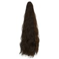 thumbnail image 3 of SAYFUT 18" Hair Extensions Long Big Wavy Claw Curly Ponytail Min Claw Clip in Hair Piece Pony Tail Synthetic Ponytail Hair Extension (Black, Medium Brown, Blonde), 3 of 7