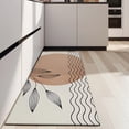 thumbnail image 4 of Brown Boho Abstract and Plant Pattern Kitchen Rug Mat,Kitchen Runner Rugs Non Skid Washable,Decorative Kitchen Floor Mats for Kitchen,Sink,Laundry,17"X47", 4 of 5