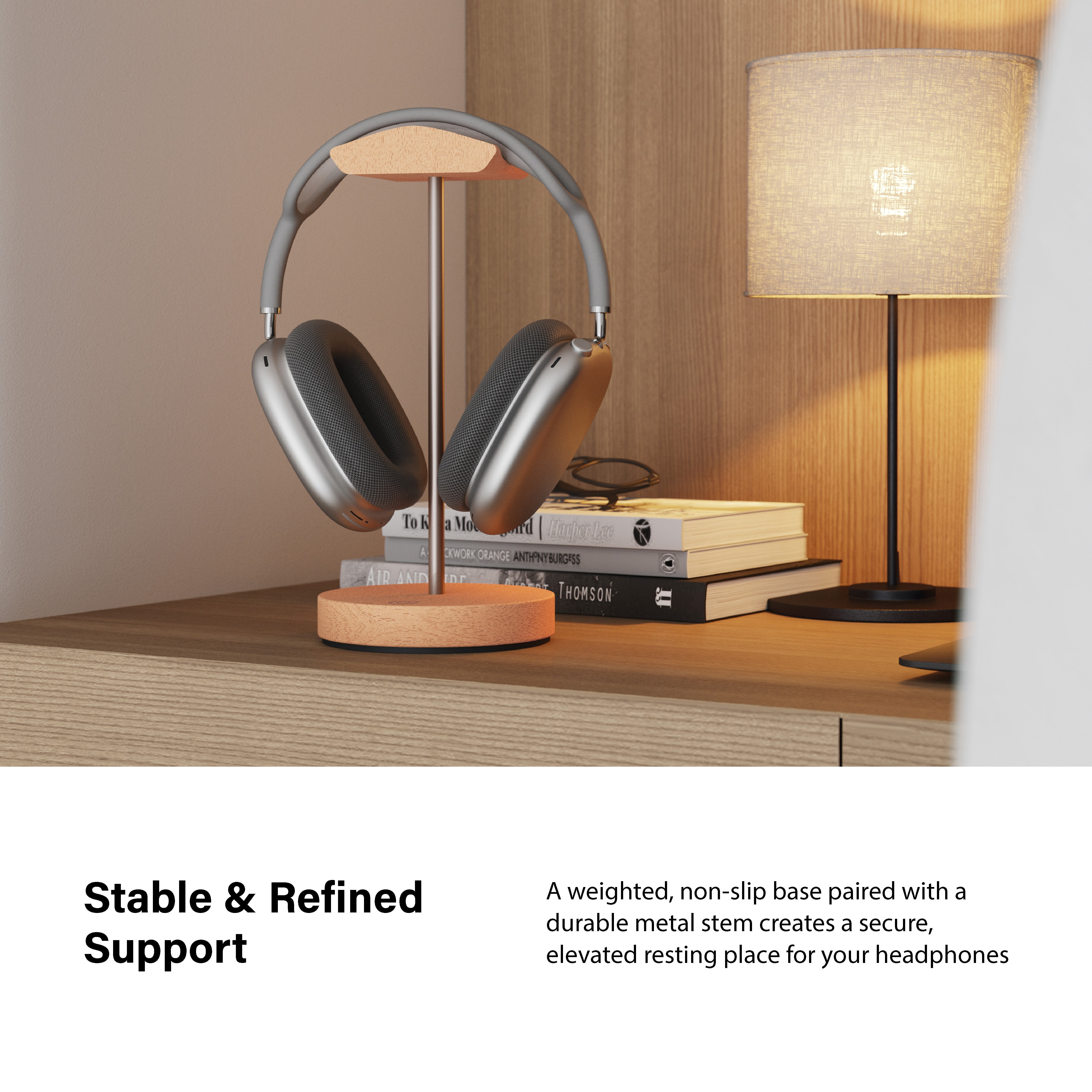 Incipio Universal Headphone Stand with Weighted Base and Arched Support