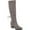 Grey, variant on Journee Womens Leeda Block Heel Knee High Boots