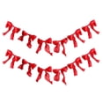 thumbnail image 2 of Feledorashia Bow Ribbon Garland, Party Bunting Decoration, Streamer for Wedding Birthday Shower Anniversary Wall Backdrop Table and Decor, Preassembled Fabric Bows with Continuous Cord and Shape, 2 of 6
